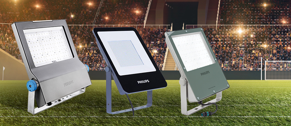 Illumination of outdoor recreational sports facilities with the Philips brand