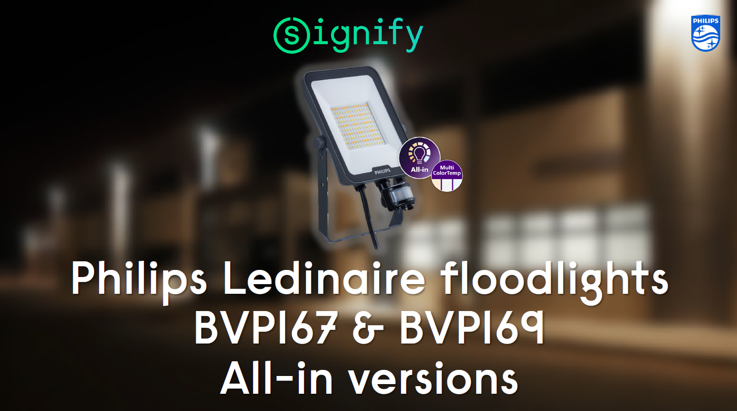 New Philips Ledinaire BVP167 & BVP169 floodlights